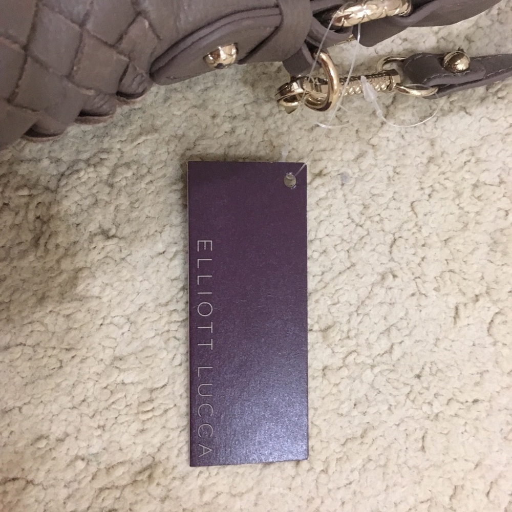 NWT Portobello gray leather Elliott Lucca purse - Picture 2 of 7